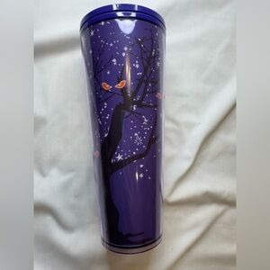 Starbucks Halloween 2022 Purple‎ Tree with Eyes Stars Tumbler Glow No Straw